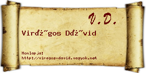 Virágos Dávid névjegykártya
